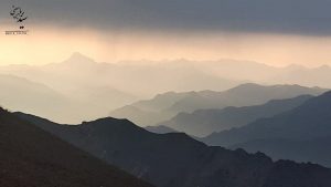 نمایی از رشته کوه البرز
